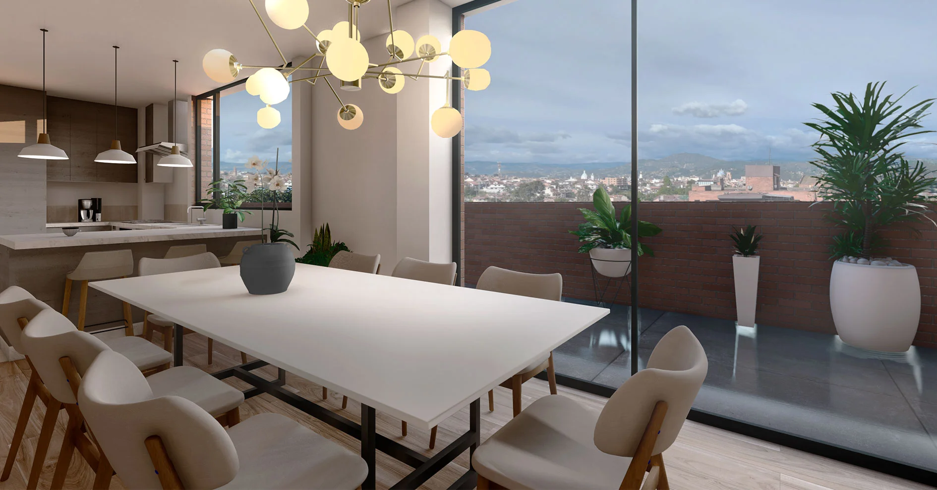 Cocina y comedor